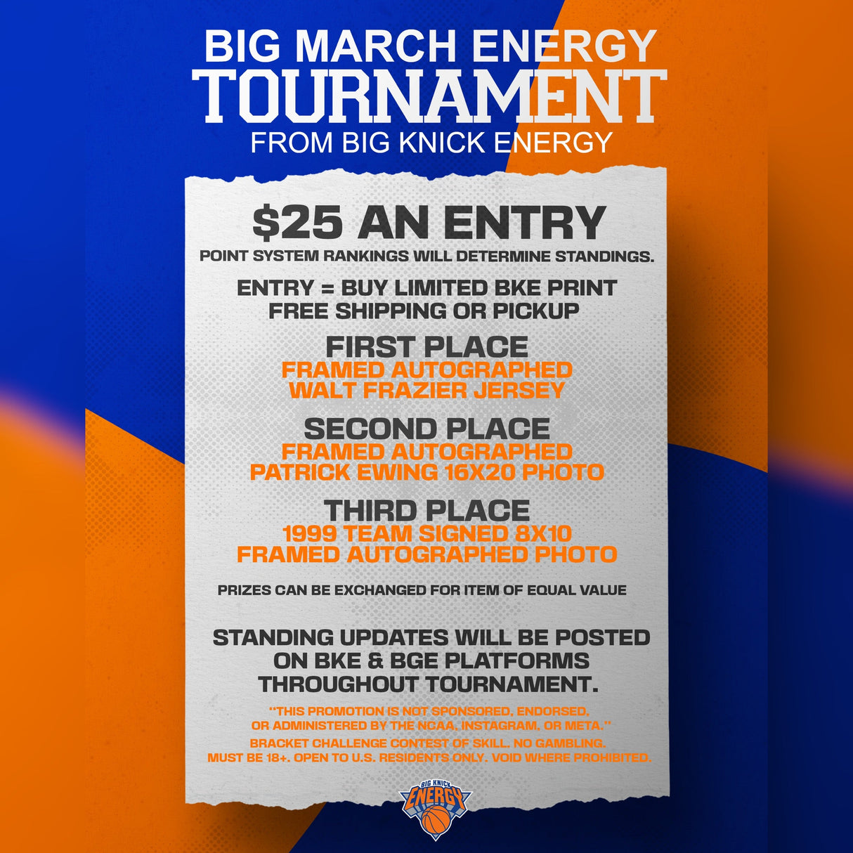 Big March Energy Tournament Bracket Challenge